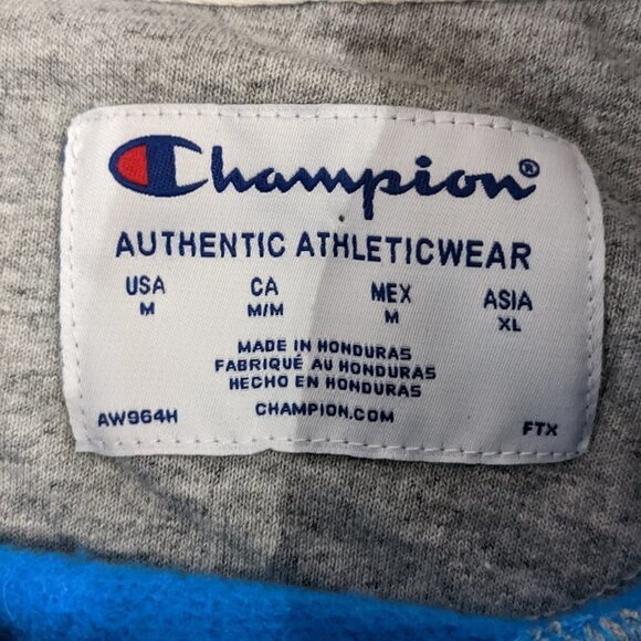 Champion Blue "Pixel Dissolve" Hoodie - Picture 3 of 3